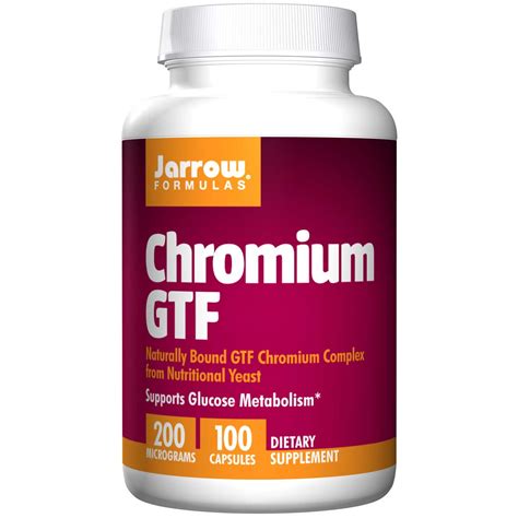 Jarrow Formulas, Chromium GTF, 200 mcg, 100 Capsules - iHerb.com