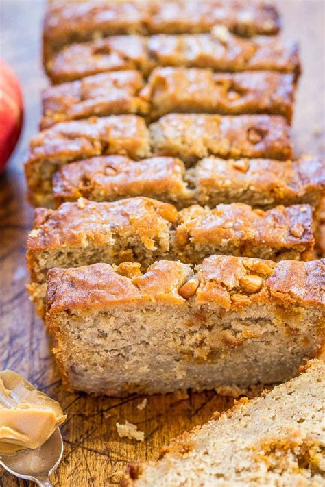 Peanut Butter Apple Banana Bread - Averie Cooks