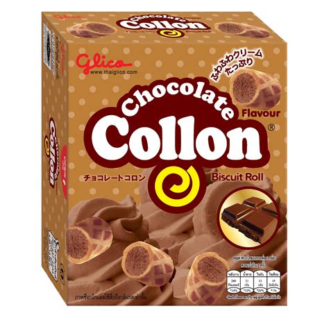 Collon Biscuit Roll (chocolate) 54g by Glico – Thai Food Online (authentic Thai supermarket)