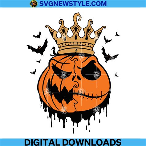 Pumpkin Jack Skellington Svg, Pumpkin King Svg, Jack Skellington Svg ...