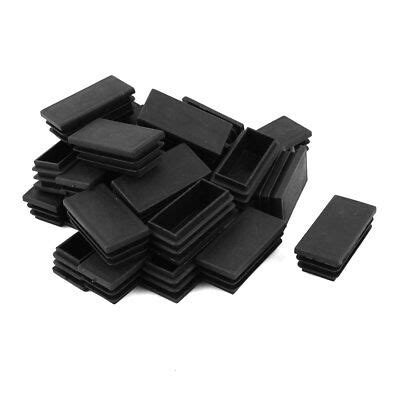 50x Plastic Caps 75mm x 50mm Trailer Cap Tubing Insert Flat Tube End ...