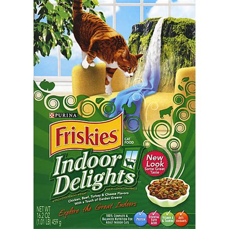 Purina Friskies Indoor Dry Cat Food, Indoor Delights - 16.2 oz. Box ...