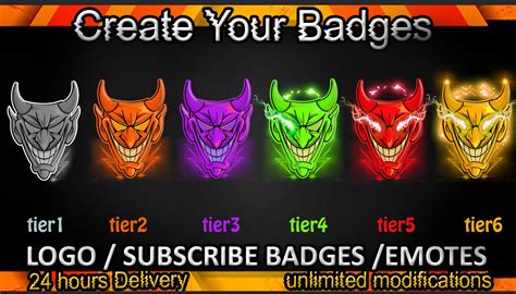 Devil Twitch Sub Badges, Devil Twitch Emotes / Devil Badges for Streamers / Subscriber Badges ...