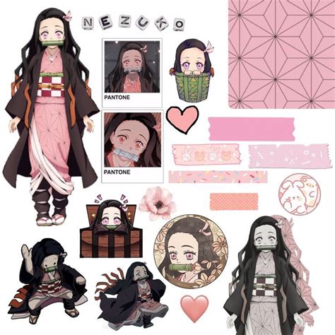 nezuko stickers by gema | Anime printables, Anime paper, Anime canvas