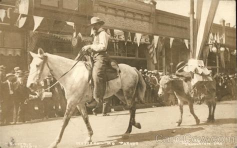 Pendleton Round-Up Parade Oregon Postcard