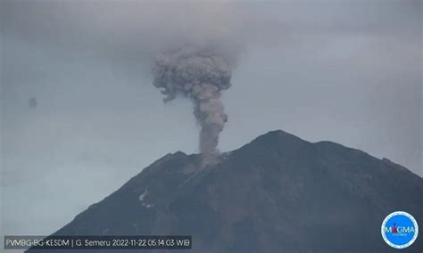 Dua Hari Erupsi, Gunung Semeru Berstatus Siaga - Bacaini.id