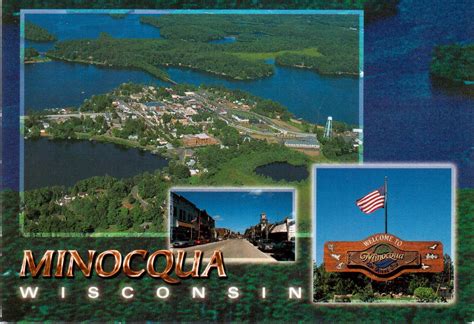 Minocqua, Wisconsin | Minocqua, Wisconsin, Postcard