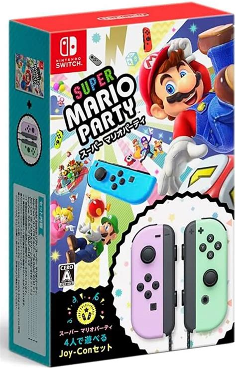 Jual Kaset Switch Super Mario Party + Pastel Purple/Green Joy-Con ...