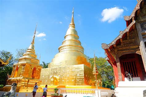 Wat Phra Singh Woramahawihan, Chiang Mai, Thailand Editorial Stock Photo - Image of exterior ...