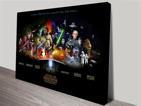 Star Wars Characters Art Canvas Print | Wall Art Australia