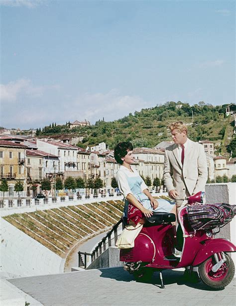 Suzanne Pleshette and Troy Donahue in Rome Adventure, 1962 Vespa Girl ...