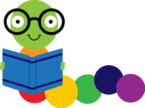 Library Clipart Bookworm - Clip Art Book Worm - Png Download - Full Size Clipart (#2041426 ...