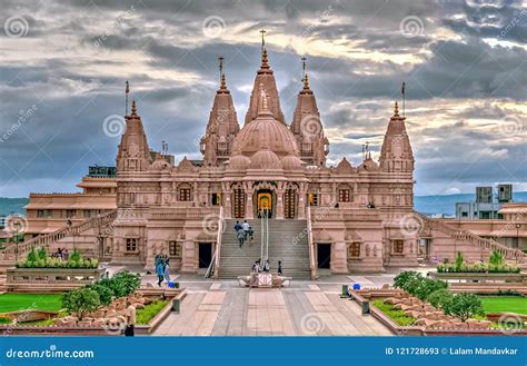 Swaminarayan Temple Aerial View From The Hill, Pune, Maharashtra, India ...