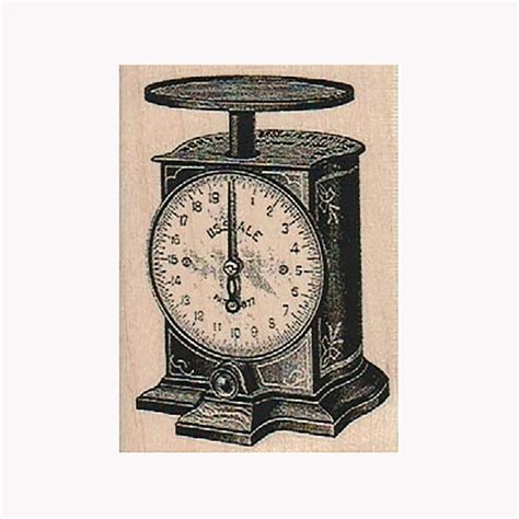 Scale RUBBER STAMP Victorian Scale Stamp Old Time Scale - Etsy