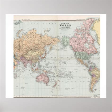 Ancient map of the world poster | Zazzle