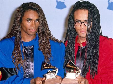 Milli Vanilli on February 21 1990 attend 32nd Annual Grammy Awards at ...