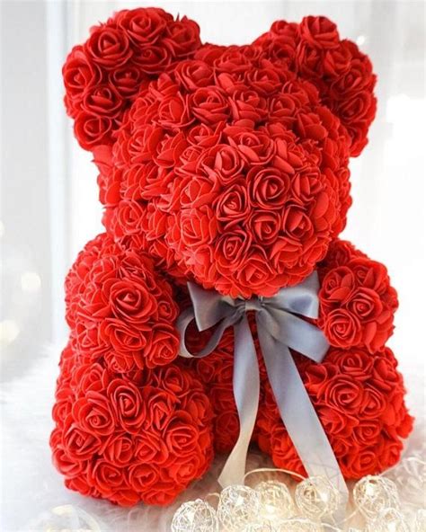 Handmade Rose Love Bear | Valentines couple, Forever rose, Valentines