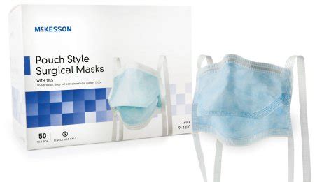 McKesson Pouch Style Surgical Masks | Carewell