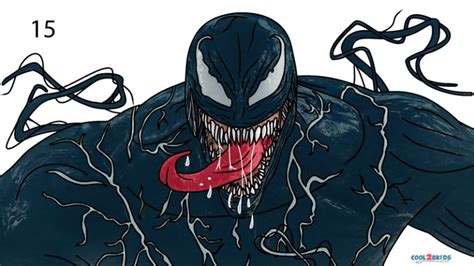 How to Draw Venom (Step by Step Pictures)