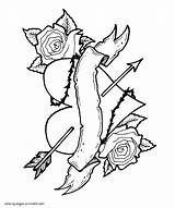 Bow And Arrow Coloring sketch template