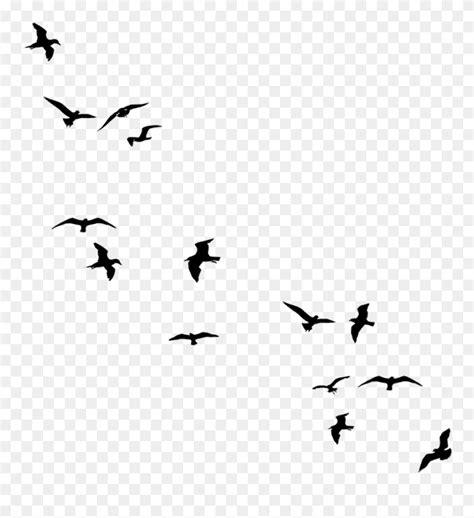 Download Transparent Flying Bird Clipart - Simple Birds Flying ...