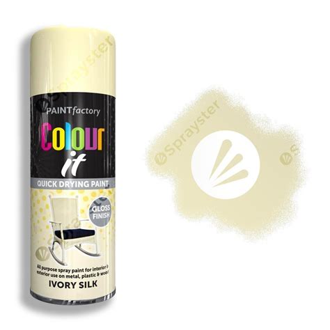 Colour It Ivory Silk Spray Paint Gloss 400ml – Sprayster