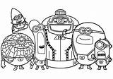 Mega Minions Despicable Me 4 Coloring Page 1 PNG And PDF A4 Size  sketch template
