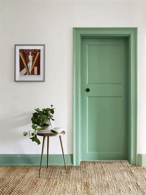 Green Door for Stylish Home Interior