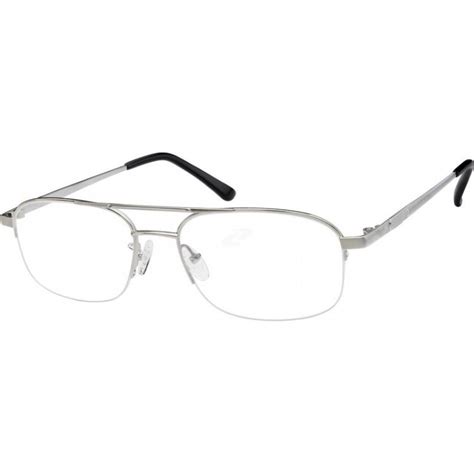 Variable dimension frame with #3790. An aviator style half-rim pure titanium frame with a more ...