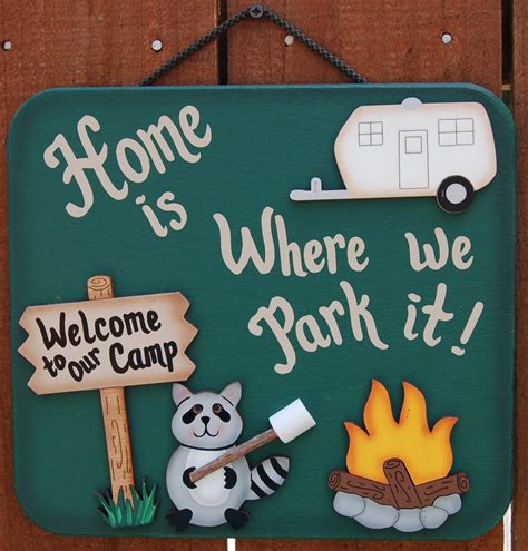 Outdoor Camping Sign RV Sign