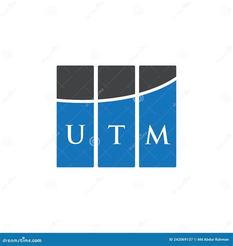 UTM Letter Logo Design on White Background. UTM Creative Initials Letter Logo Concept Stock ...