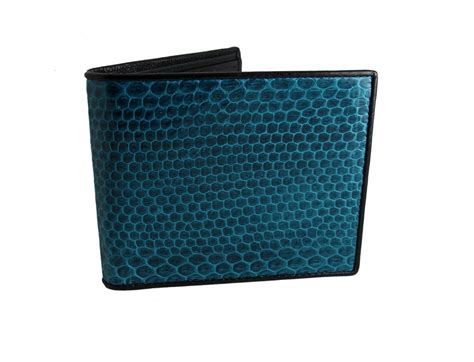 Snakeskin Wallets Funky Blue Snake Skin Mens Wallet