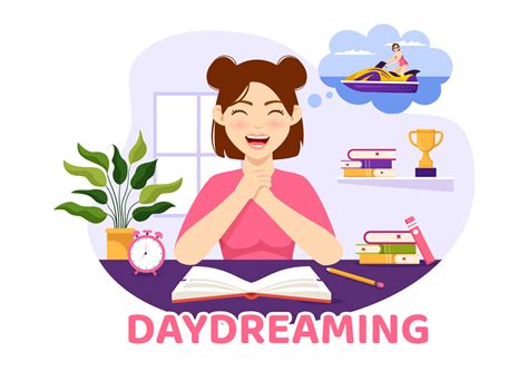 Daydreaming Girl Cartoon