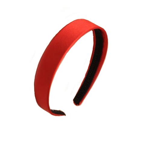 Red satin covered headband 2.5cm wide alice hair band