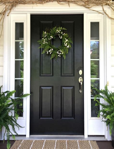 Beautiful Homes of Instagram | Painted front doors, Black exterior doors, Front doors painted black