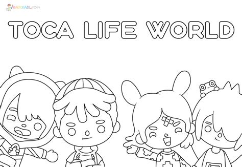 Toca Boca Coloring Pages Printable - Printable Templates