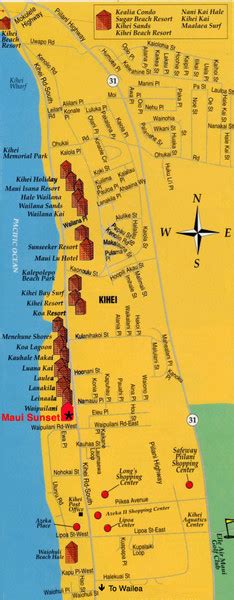 Kihei Resort Map - Kihei • mappery