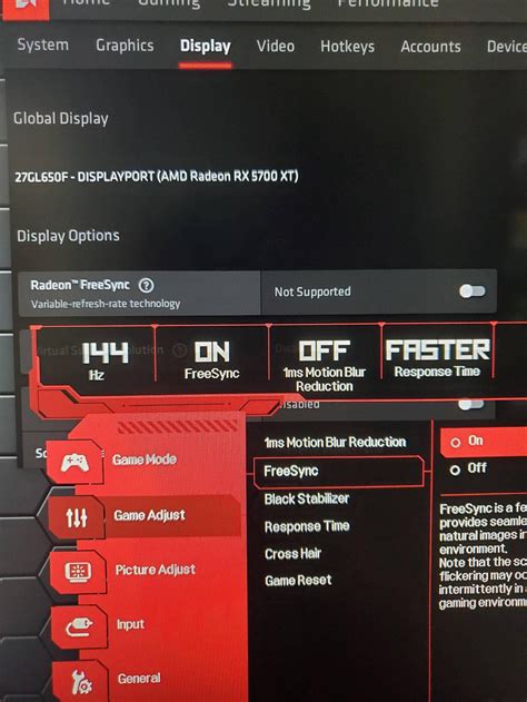 Freesync "not supported" on a freesync compatible monitor : AMDHelp