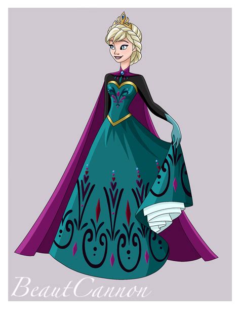 Frozen Anna Coronation Dress Concept Art