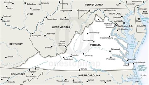 Virginia State Map Printable - Printable Maps