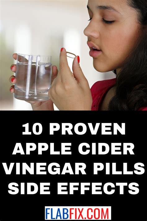 10 Proven Apple Cider Vinegar Pills Side Effects - Flab Fix