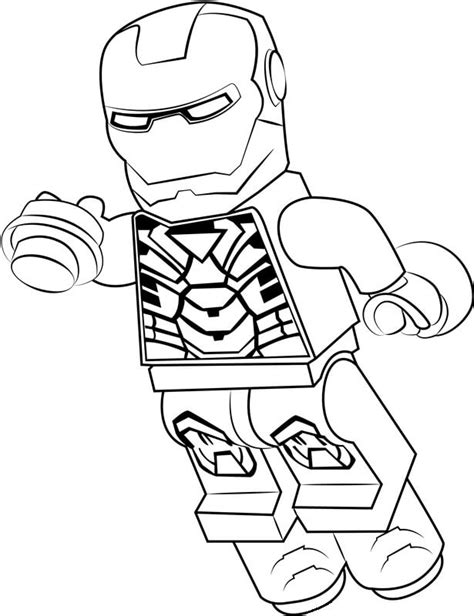 Lego Iron Man 2 Coloring Page - Free Printable Coloring Pages for Kids