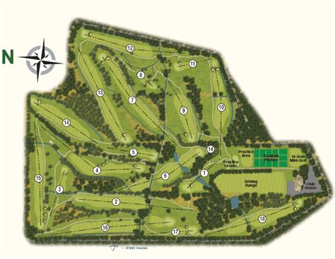 Golf Course London - Course Map - Trent Park Golf Course