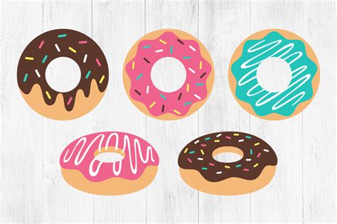 Donut Clipart, Donuts, Sprinkles, Food, SVG, PNG By Twingenuity ...