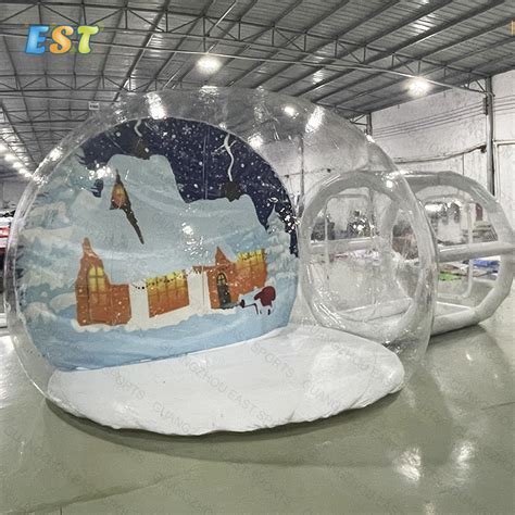 Christmas Decoration Inflatable Snow Globe Transparent Bubble Tent with ...