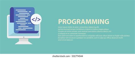 Programming Coding Web Design Banner Stock Vector (Royalty Free ...