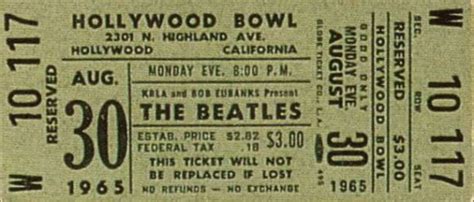 30 August 1965: Live: Hollywood Bowl, Los Angeles | The Beatles Bible