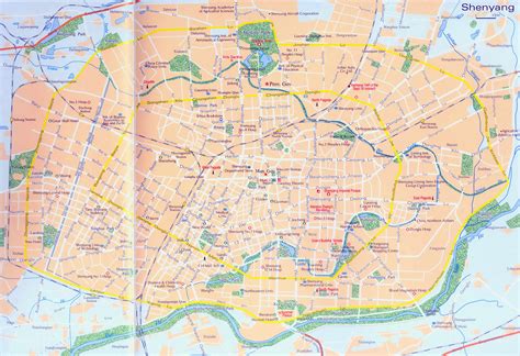 Shenyang map, Detailed Shenyang Street and Road Map