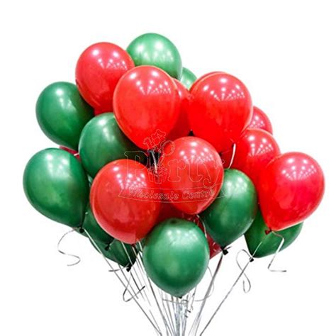 Christmas Red Green Balloon Decoration | Party Wholesale