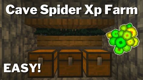 Easiest CAVE SPIDER Spawner XP Farm Tutorial in Minecraft 1.20+ - YouTube